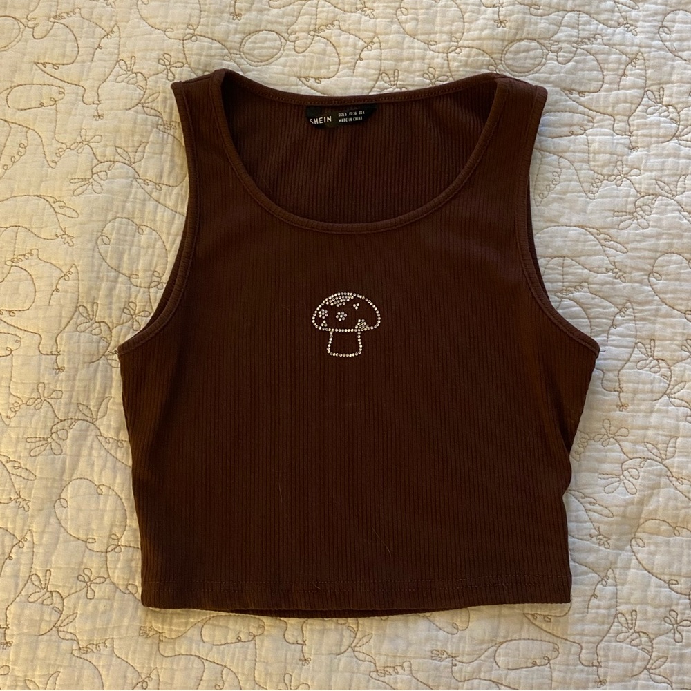 Rhinestone Mushroom Tank